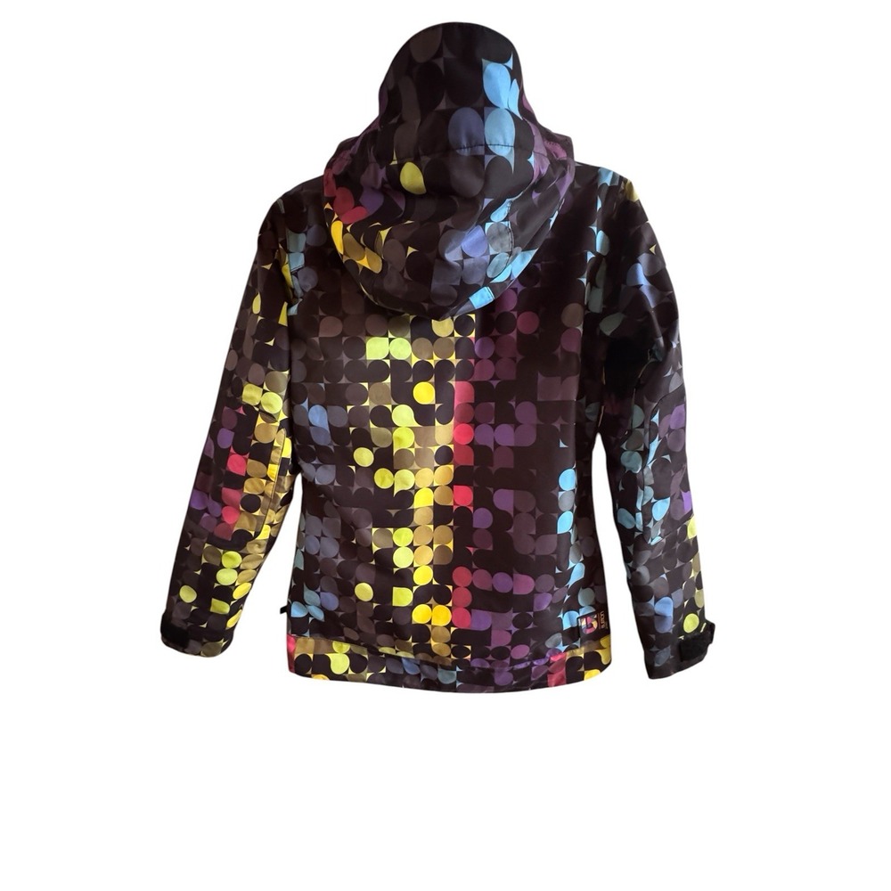 Burton Dry Ride Colorful Geometric Dot Snowboard Ski Hooded Jacket Women's XS - Picture 4 of 12